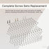 for iPhone 8 Plus Complete Full Screw Sets Replacement 8Plus with Bottom Pentalobe Screws Inner Part Kit Repair with Four Screwdrivers for A1864 A...