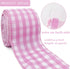 Pink White Buffalo Check Plaid Wired Ribbon,2 1/2”x10 Yard, Farmhouse Gingham Ribbon for Easter, Christmas, Wreath, Spring, Summer, Wedding, Baby ...