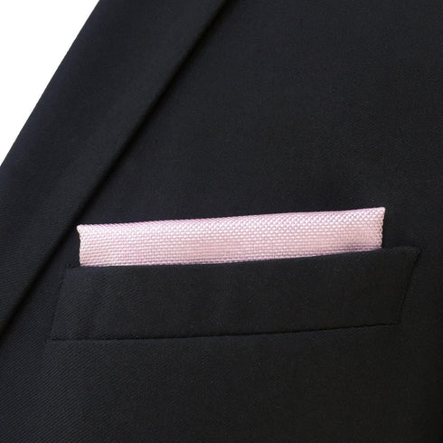 S&W SHLAX&WING Neckties for Men Colours Tie Blush Rose Gold Pink Solid Colors Matching Pocket Square...