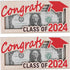Graduation Money Holder Graduation Gift Wooden Graduation Card Box Cash Holder Envelope Class of 2024 Senior Money Gift for Graduates (2PCS red)...