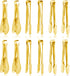 12 Pack Gold Premium Small Serving Tongs, Dmoera Mini Stainless Steel Appetizer Tongs, 5 Inch(12.7cm)...