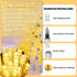JMEXSUSS Warm White Indoor String Lights for Bedroom, Classroom Lights 8 Modes Twinkle Fairy Lights Plug in, 33ft 100LED Christmas Lights Outdoor ...