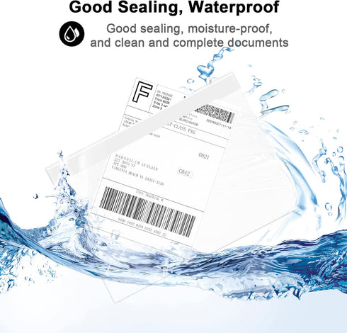 100 PCS shipping label sleeves, 7.5"x 5.5" Shipping Label Envelopes, Clear envelopes Adhesive Top Loading Packing List...