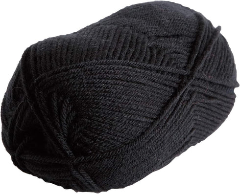 Knit Picks Brava Worsted 100% Acrylic Yarn Hypoallergenic Washable - 100 g (Black)......