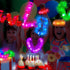 Light Up Pop Tubes for Kids 6 PCS, Glow Sticks Party Favors for Toddlers, Neon LED Stretchy Bracelets Necklaces Accessories for Children, Travel C...