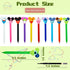 10pcs Mouse Head Character Ears Pens Set, Retr ctable Ballpoint Pen, Multi Color Jumbo Autograph Princess Pencil Signature Office Desk Stationary ...