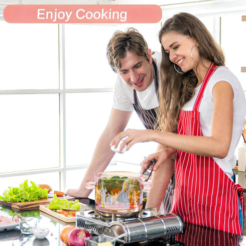 1.5L/51oz/6cups, Pink Glass Pots for Cooking on Stove, Glass Pot, Glass Pots for Cooking, Glass Cooking Pot, Glass Saucepan, Heat Resistant, Simme...