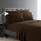 Home Collection Micro Caress Luxurious Sheet Set, 90GSM 4 -Piece Queen Size with 2 Additional Pillowcase, Brown Color...