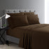Home Collection Micro Caress Luxurious Sheet Set, 90GSM 4 -Piece Queen Size with 2 Additional Pillowcase, Brown Color...