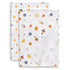 Delta Children 100% Cotton Flannel Baby Receiving Blankets for Girls and Boys – 30x30 Inches (Pack of 2), Space Exploration...