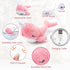 Mity rain 2 in 1 Interactive Dog Toys, Fish Dog Toy to Keep Them Busy, Plush Squeaky Dog Toys, Rechargeable Wiggly Pink Pet Toys for Small Medium ...