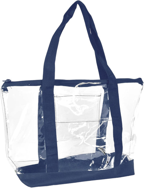 DALIX Clear Shopping Bag Security Work Tote Shoulder Bag Womens Handbag...