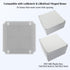 LeMotech Junction Box Mounting Plate ABS Plastic Internal Panel w/Screws for Installation on Electrical Box with Latches 7.2"x7.2"...