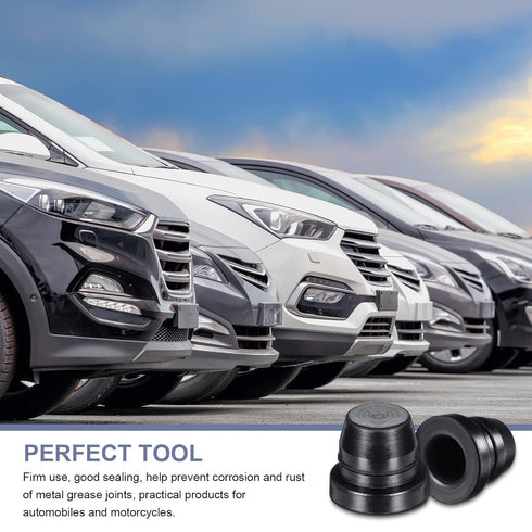 18 Pieces Brake Bleeder Cap Grease Fitting Caps Rubber Zerk Covers Brake Caliper Dust Cover Brake Bleeder Nipple Cap for Cars and Motorcycles...