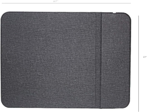 Mouse Pad with Wireless Charger, Qi Certified 15W Fast Wireless Charging Pad for Samsung iPhone, and All QI Enable Devices....