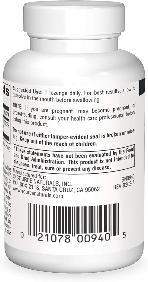 Source Naturals Coenzymated B-6 25mg P-5 Pyridoxal-5 Phosphate Fast-Acting, Quick Dissolve Sublingual Vitamin Supports Amino Acid Metabolism - 30 ...