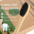 Bamboo Toothbrushes (10 Pack), BPA Free Toothbrush Medium with Firm Bristles, Eco-Friendly, Natural Biodegradable & Compostable Charcoal Wooden To...