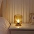 Battery Operated Lamp, Modern Table Lamp Cordless Bedside Lamps, Glass Battery Powered Lamp with LED Bulb Decorative Battery Operated Lamps for Li...