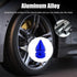 4 PCS Car Tire Valve Caps, Spiked Aluminum Alloy Tire Trim Accessories, Dustproof Tire Wheel Stem Covers, Universal Air Stem Cap for Auto, Trucks,...