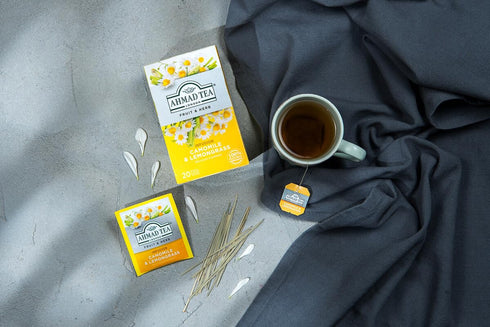 Ahmad Teas - Camomile & Lemongrass 1.4oz - 20 Tea Bags, Brown...