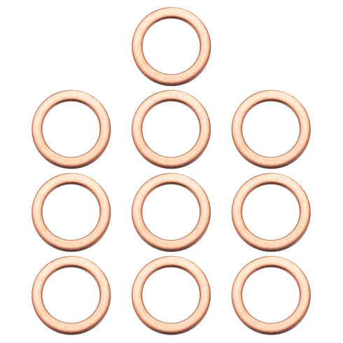 10PCS Oil Drain Plug Washers Fit for MB - Engine Oil Gasket Crush Washers Rings Seals Fit for Benz C E AMG S CL CLA CLK CLS G GL GLA GLC GLK GLE M...