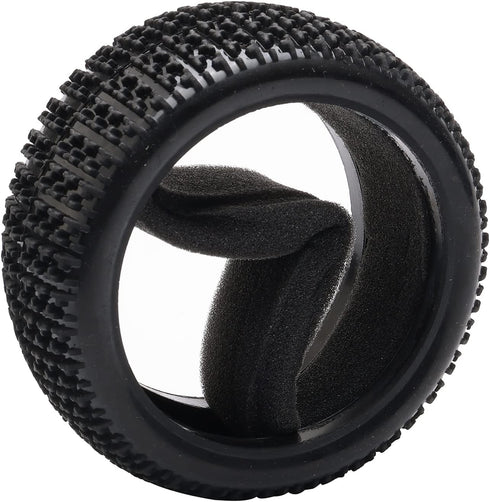 4PCS 17mm Hub Wheel Rim & T Grain Tires for HSP 1:8 Off-Road RC Car Buggy Tyre Yellow...