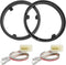 6.5" Speaker Spacer Rings W/Speaker Harness for Mitsubishi Lancer/Outlander/Mirage/Eclipse Cross 2008-2021 Install Subwoofer Aftermarket Speaker M...