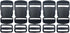 5 Set 1.25" Flat Buckles Dual Adjustable Buckles and Tri-Glide Slides Quick Side Release Buckle for Luggage Straps Pet Collar Backpack Repairing (...