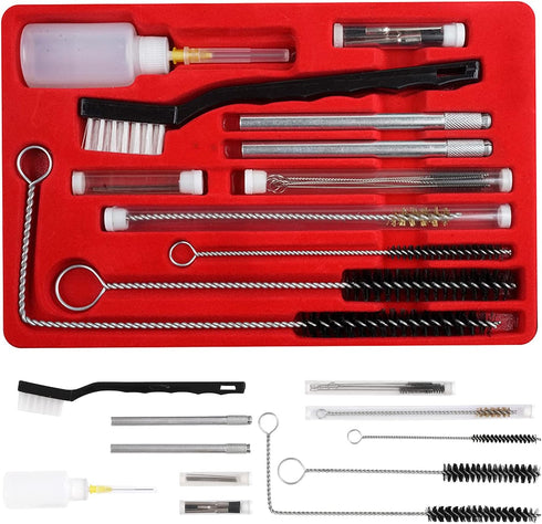 CANOPUS Professional Spray Gun Cleaning Kit, 23 Piece Complete Maintenance Set for Cleaning HVLP Spray Guns, Paint Guns, Air Tools, Airbrush, Stor...