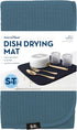 S&T INC. Dish Drying Mat, Highly Absorbent Microfiber Kitchen Counter Mat, Dish Drying Pad for Dishes, Utensils, Pots and Pans, Large 16" x 18", T...
