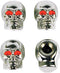 Custom Accessories 16220 Chrome Skull Style Valve Cap -, Pack of 4...