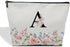 Letter Makeup Bag A-Z Personalized Makeup Bag with Initials Birthday Gifts for Women Teen Girls Best Friends Cosmetic Bag with Zippe for Wedding B...