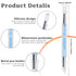 5 Pcs Nail Art Sculpture Pen Dual Tipped Silicone Nail Tools Nail Art Acrylic Pen Silicone Brushes for Resin Nail Art Tools for Design Nail Foil C...