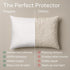 Ultra Soft Pillow Protectors with Zipper Standard Size - Set of 4 Breathable Pillow Covers - 100% Protection Against Stains, Dust & Dirt - Machine...