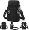 Small Crossbody Bags for Women, Black Waterproof Cell Phone Crossbody Wallet Purse Handbags Mens Gym Bags, Detachable Strap Multi Pocket Casual Ou...