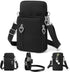 Small Crossbody Bags for Women, Black Waterproof Cell Phone Crossbody Wallet Purse Handbags Mens Gym Bags, Detachable Strap Multi Pocket Casual Ou...