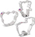 Ann Clark Cookie Cutters Bear Cookie Cutters 3-Pc. Set, Made in the USA, Tiny Bear, Bear Face, Cute Bear...