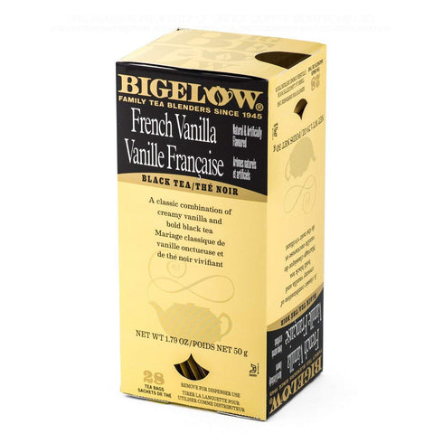 Bigelow French Vanilla Tea 28-Count Box (Pack of 1) Premium Black Tea Flavored with Vanilla Antioxidant-Rich Gluten-Free Full-Caffeine Tea...