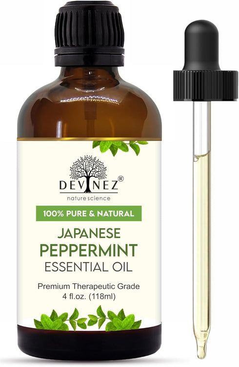 Japanese Peppermint (Mentha arvensis) Essential Oil with Premium Dropper - Therapeutic Grade, 100% Pure, Natural Oil for Aromatherapy, Diffusers, ...