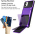 Vofolen Case for iPhone 11 Case Wallet 4-Card Holder ID Slot Flip Door Hidden Pocket Anti-Scratch Dual Layer Hybrid TPU Bumper Armor Protective Ha...