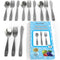 12 Piece Stainless Steel Kids Silverware Set - Child and Toddler Safe Flatware - Kids Utensil Set - Metal Kids Cutlery Set Includes 4 Small Kids S...