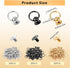 Leather Rivet Kit,Ymapinc 60 Sets Pull Ring Rivet-Screwback Round Head Rivet with Pull Ring(8mm),Purse Making Supplies,DIY Phone Case Kit,Round He...