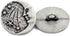Bezelry 12 Pieces Starry Night Man in The Moon Metal Shank Buttons. 20mm (3/4 inch) (Antique Silver)...