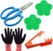 Woohome 5 PCS Garden Pruning Shears Scissors Kit, Rose Stripper Thorn Remover, Tree Pruner Hand Tools, Leaf Stripping Tool and Floral Gloves for G...