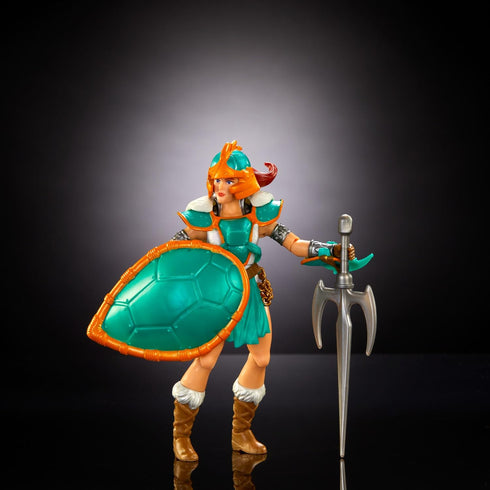 Masters of the Universe Origins Turtles of Grayskull Teela Action Figure Toy in Turtle Inspired Armor, 16 Articulations, TMNT & MOTU Crossover...