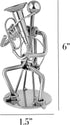 Broadway Gift Silvertone Tuba Player 6 inch Table Top Figurine...