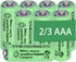 8 Packs Ni-MH 2/3AAA 1.2v 300mah Rechargeable Batteries Button Top 3A Battery (They are not AAA Size Batteries)...