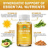 Extra Strength 4-in-1 Calcium + Vitamin D3 + K2 + B12 Supplement Complex for Bone and Immune Health, 120 Softgels, 60 Day Supply...