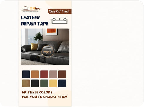 ONine Leather Repair Patch?Self-Adhesive Couch Patch?Multicolor Available Scratch Leather 8X11 Inch Peel and Stick for Sofas, Car Seats Hand Bags ...