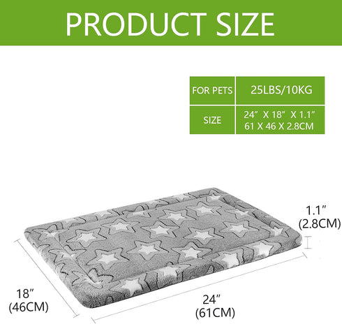 EMPSIGN Dog Bed Mat Dog Crate Pad Reversible (Cool & Warm), Machine Washable Dog Crate Mat, Kennel Pad for Dog Sleeping Mattress for Large Medium ...